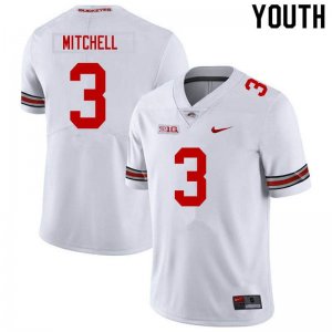 Youth Ohio State Buckeyes #3 Teradja Mitchell White Nike NCAA College Football Jersey Copuon XYJ8644XR